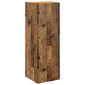 Wandmontierter Badezimmerschrank Altholz 33 x 34,5 x 100 cm