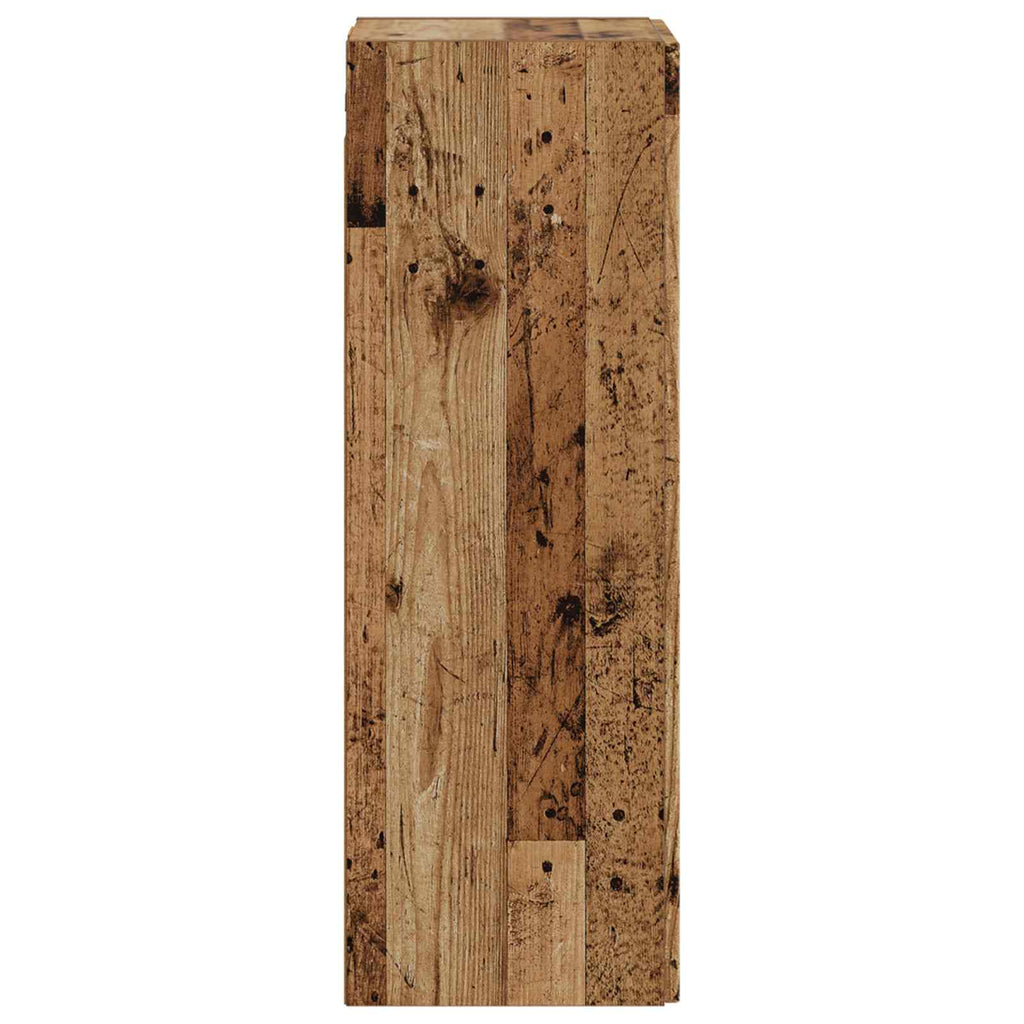 Wandmontierter Badezimmerschrank Altholz 33 x 34,5 x 100 cm