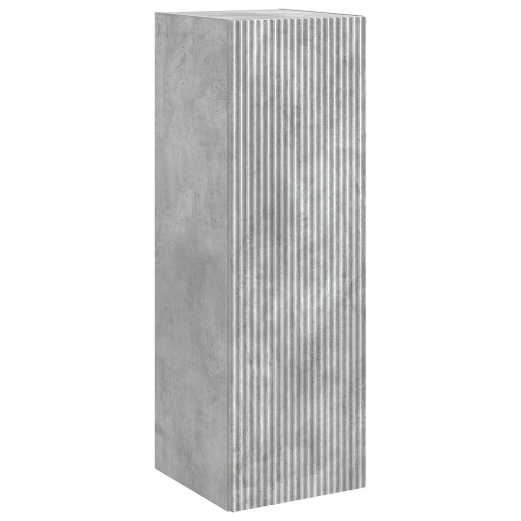 Wandmontierter Badezimmerschrank Betongrau 33 x 34,5 x 60 cm