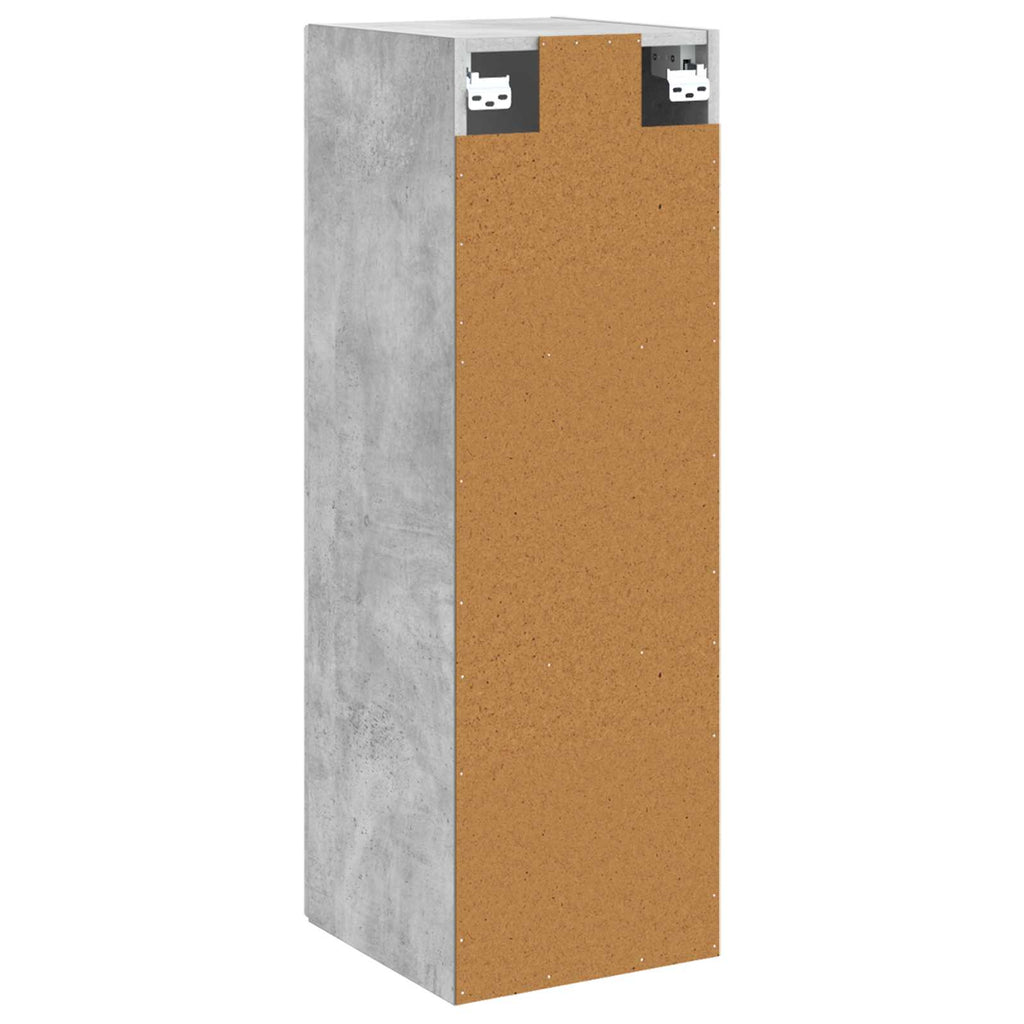 Wandmontierter Badezimmerschrank Betongrau 33 x 34,5 x 60 cm