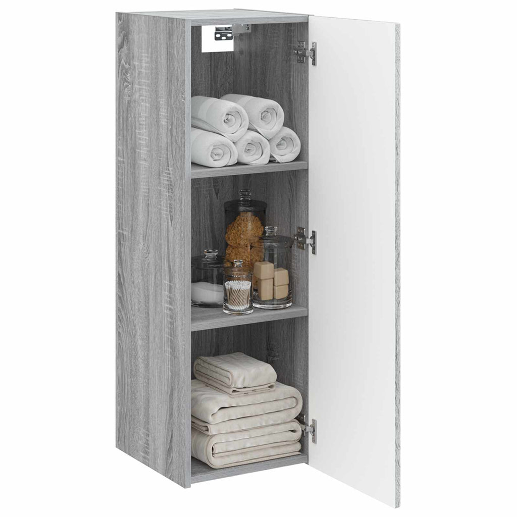 Wandmontierter Badezimmerschrank Grau Sonoma 33 x 34,5 x 60 cm