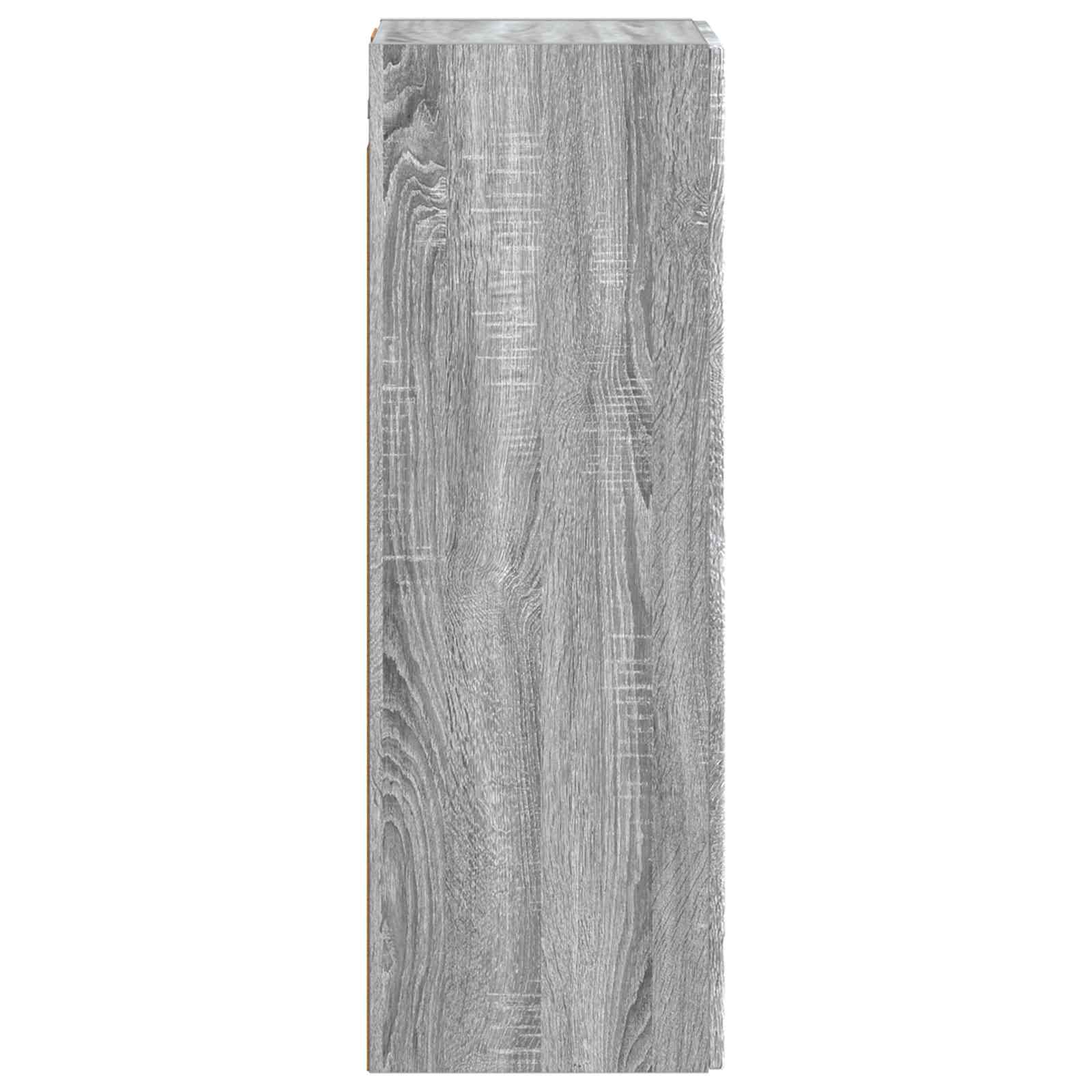 Wandmontierter Badezimmerschrank Grau Sonoma 33 x 34,5 x 60 cm