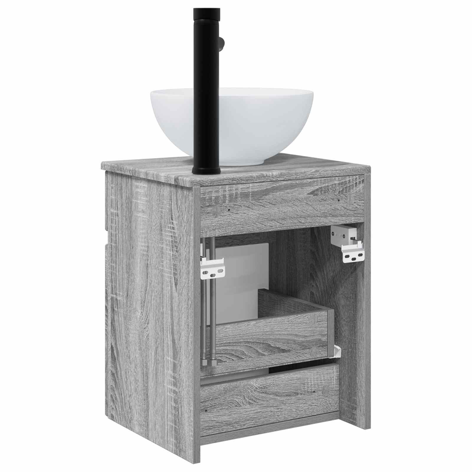 Wandmontierte Waschbecken-Vanität Grau Sonoma 39 x 41 x 64,5 cm