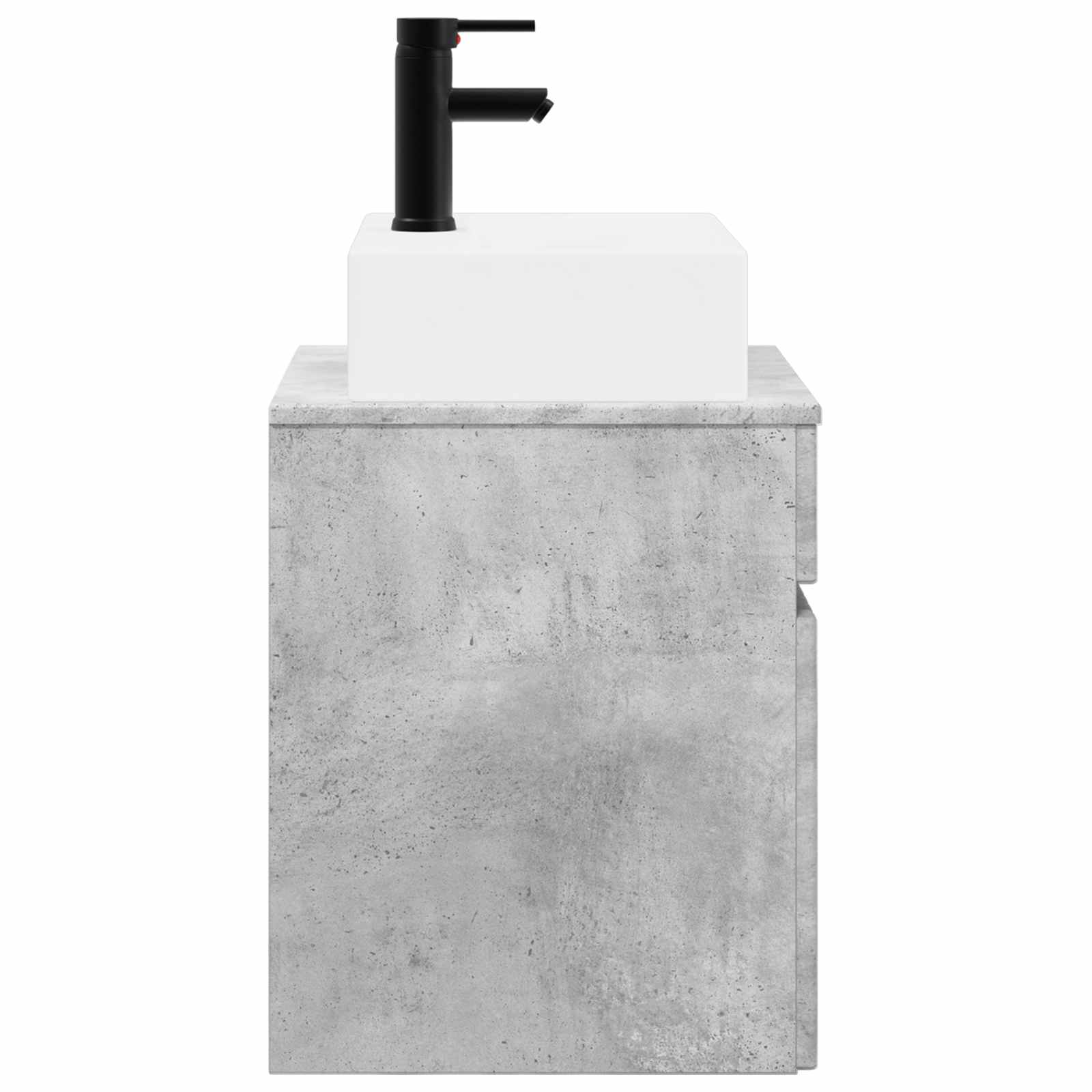 Wandmontierter Waschbecken Vanity Betongrau 39 x 41 x 62,5 cm
