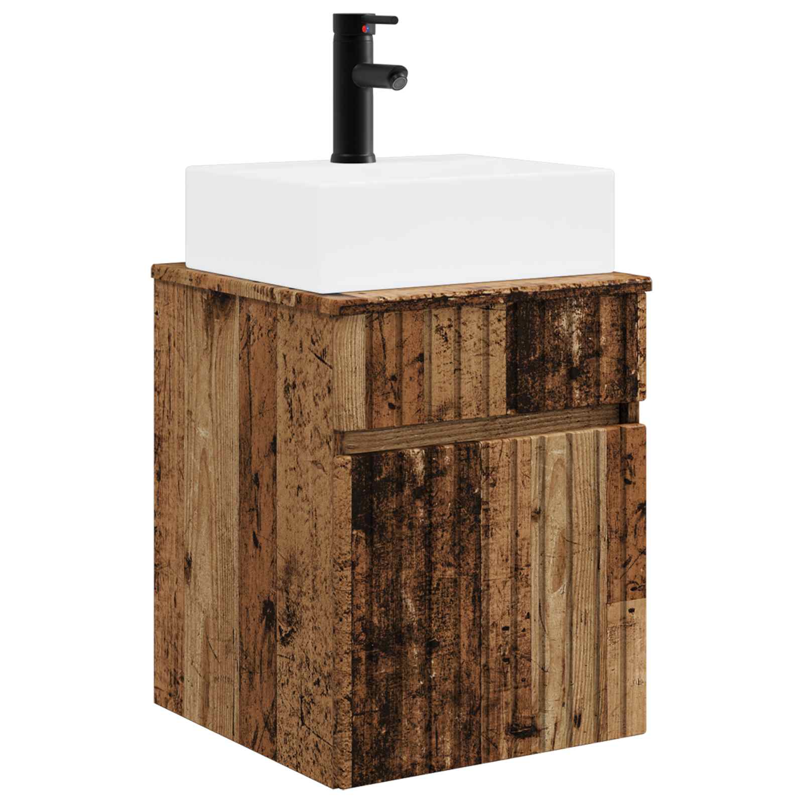 Wandmontierter Waschbecken Vanity Altholz 39 x 41 x 62,5 cm