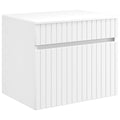 Wandmontierter Badezimmerschrank Weiß 59 x 44,5 x 50 cm