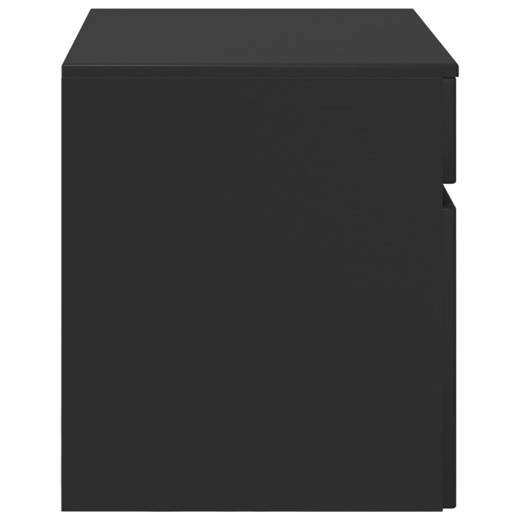 Wandmontierter Badezimmerschrank Schwarz 59 x 44,5 x 50 cm
