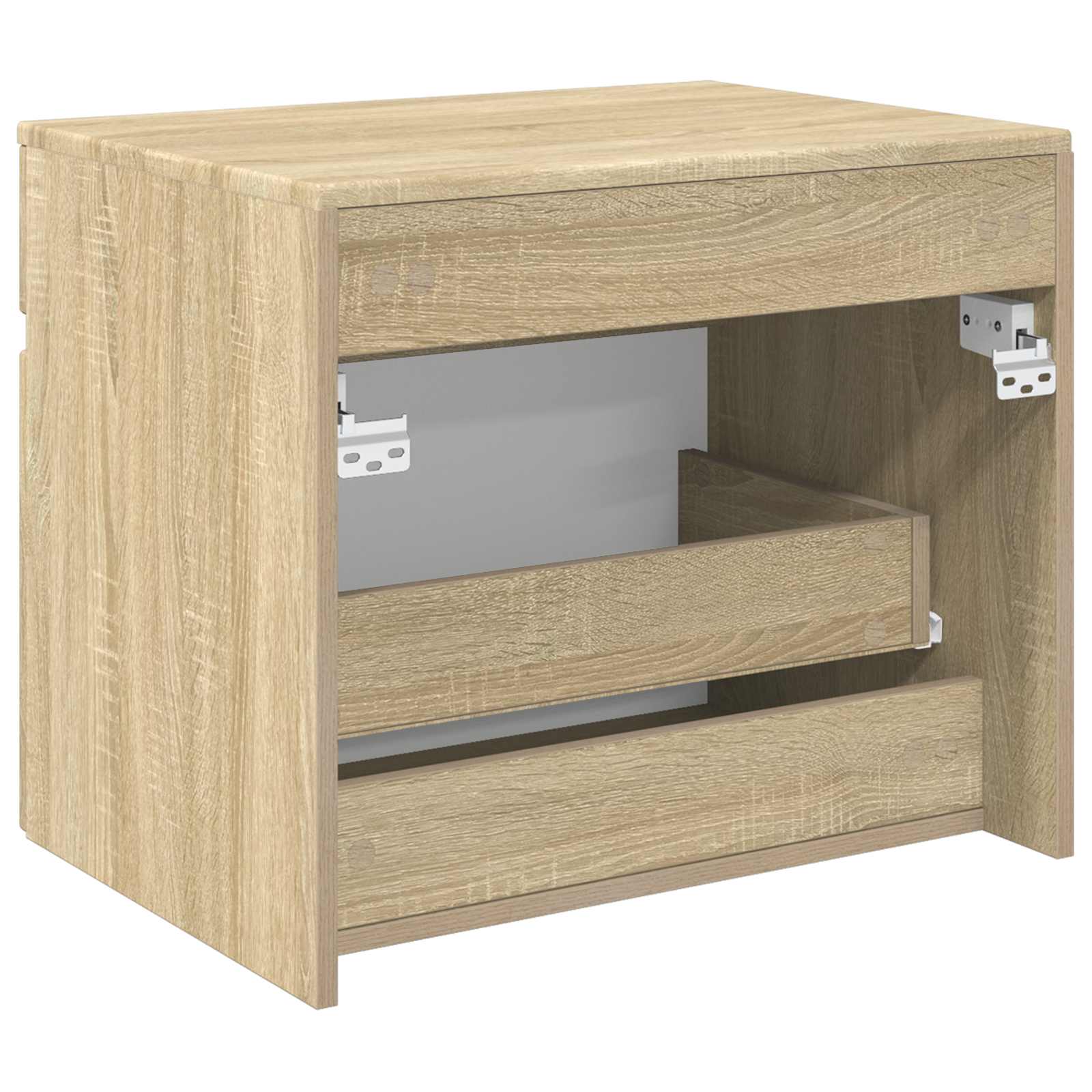 Wandmontierter Badezimmerschrank Sonoma-Eiche 59 x 44,5 x 50 cm