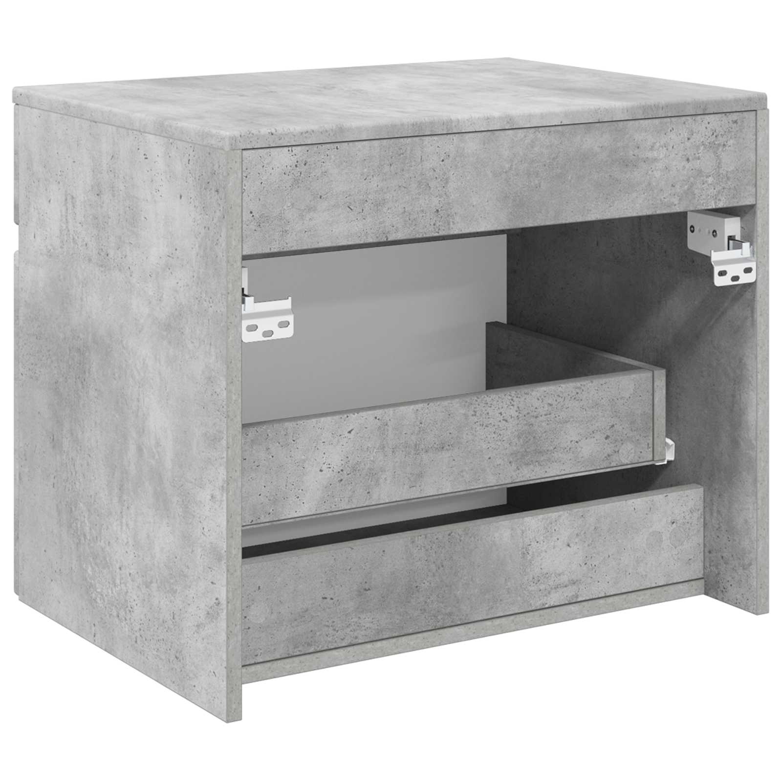 Wandmontierter Badezimmerschrank Betongrau 59 x 44,5 x 50 cm