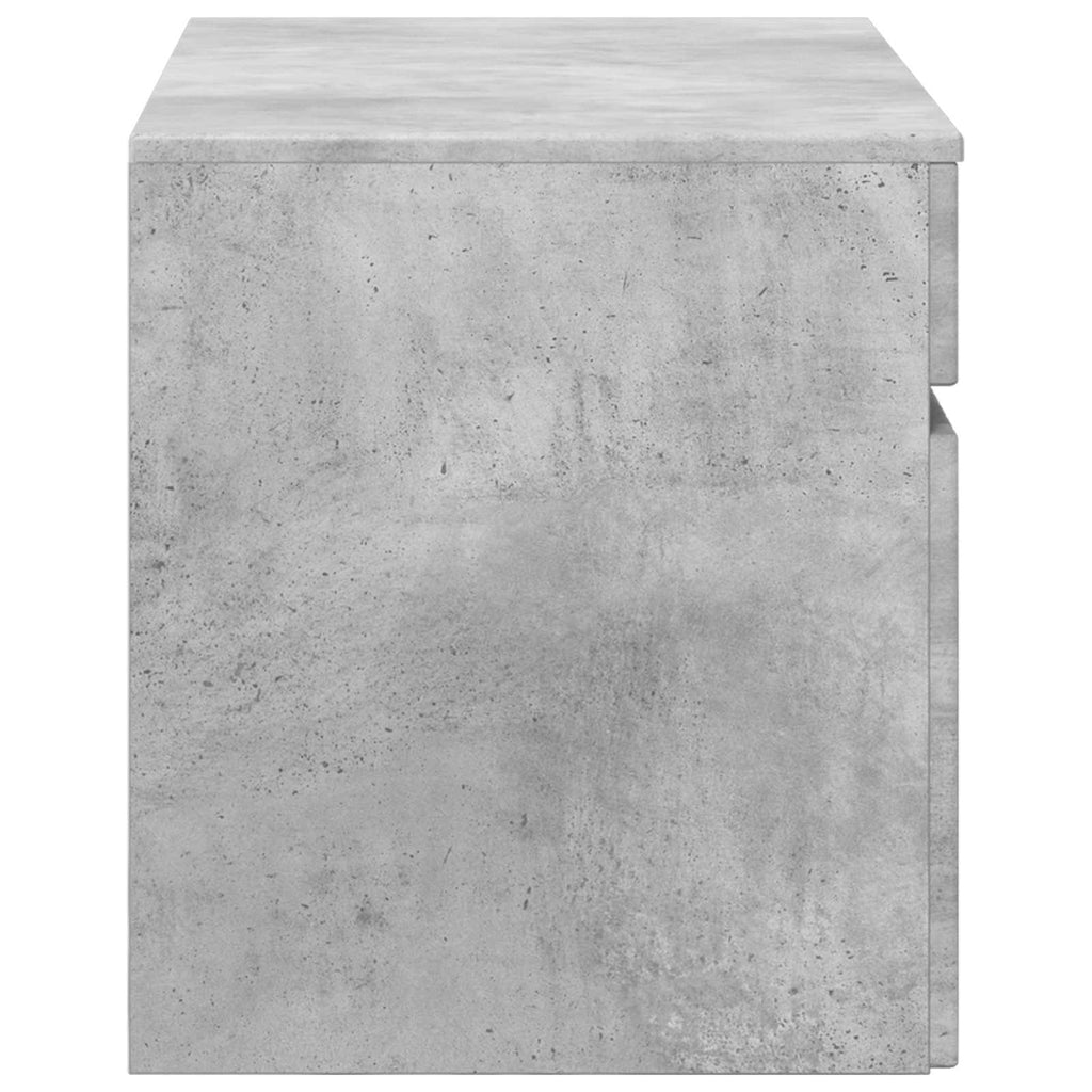 Wandmontierter Badezimmerschrank Betongrau 59 x 44,5 x 50 cm