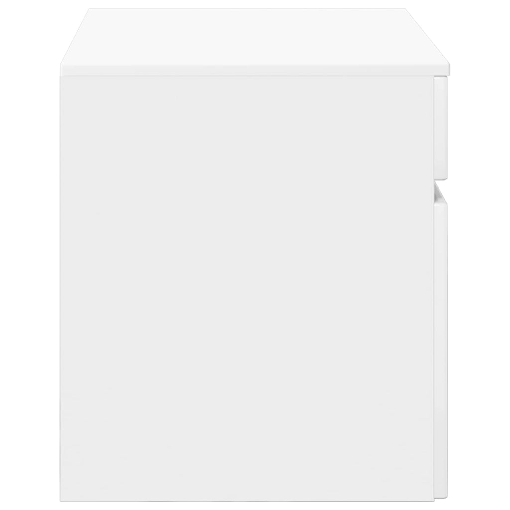 Wandmontierter Badezimmerschrank Hochglanz Weiß