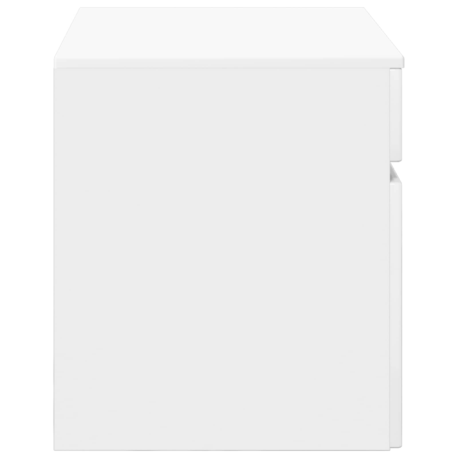 Wandmontierter Badezimmerschrank Hochglanz Weiß