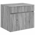 Wandmontierter Badezimmerschrank Grau Sonoma 59 x 44,5 x 50 cm