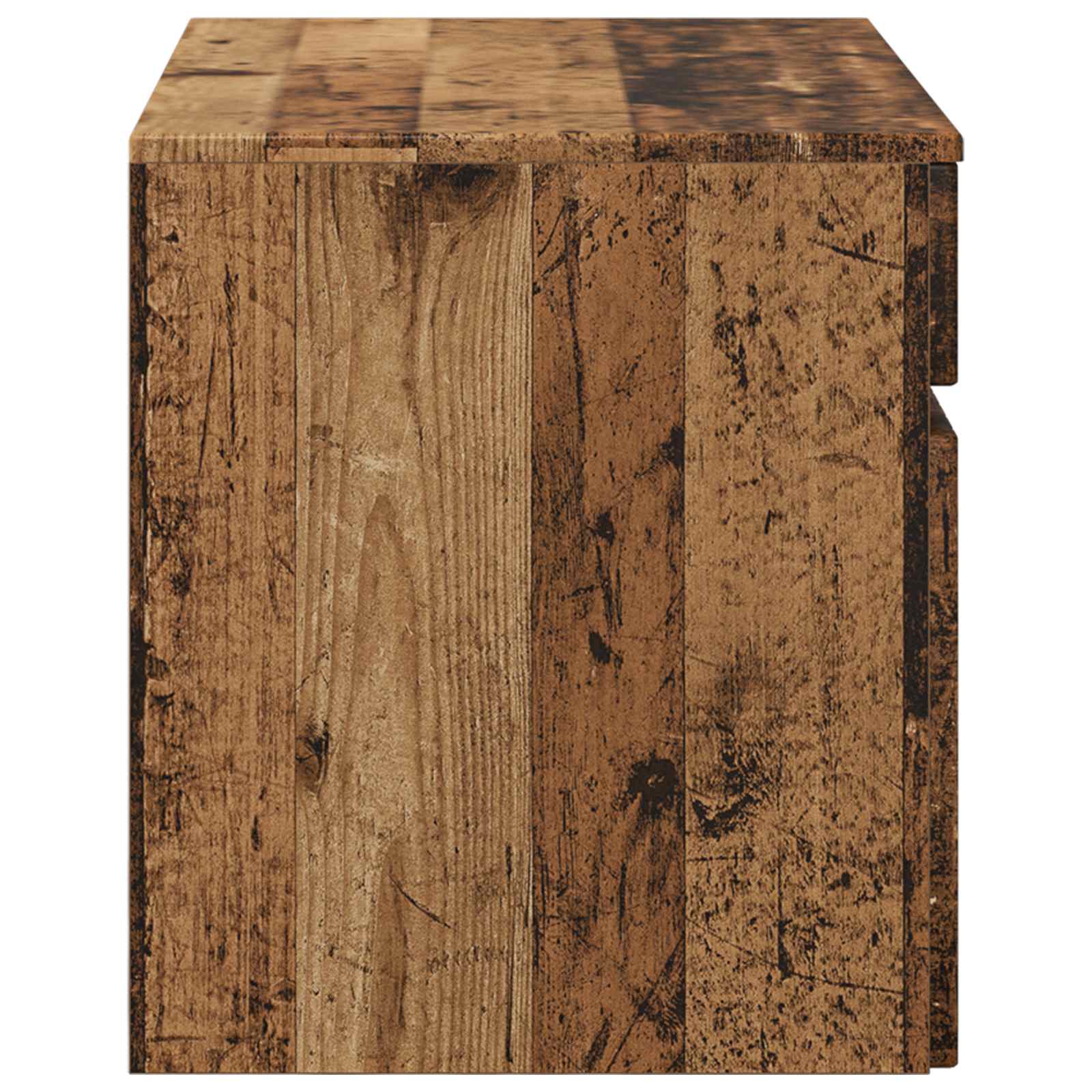 Wandmontierter Badezimmerschrank Altholz 59 x 44,5 x 50 cm