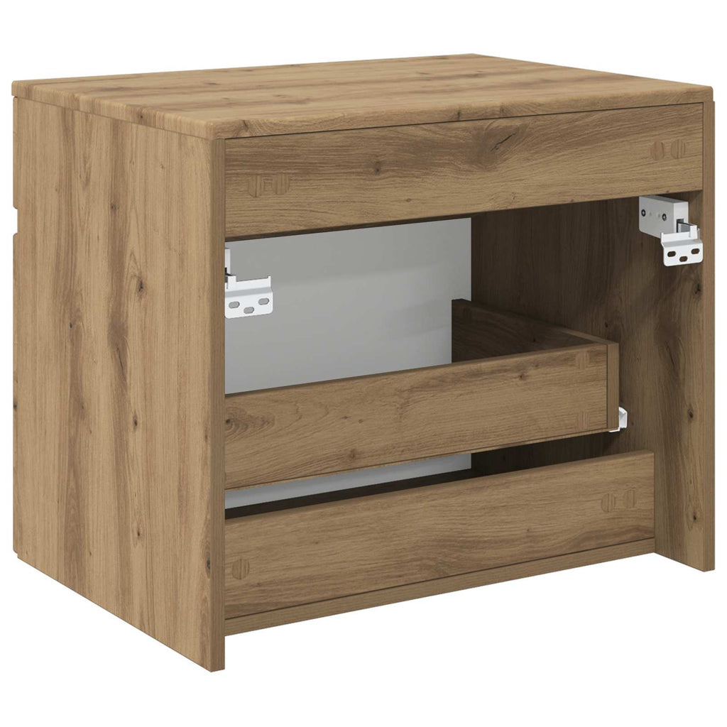 Wandmontierter Badezimmerschrank Artisan-Eiche