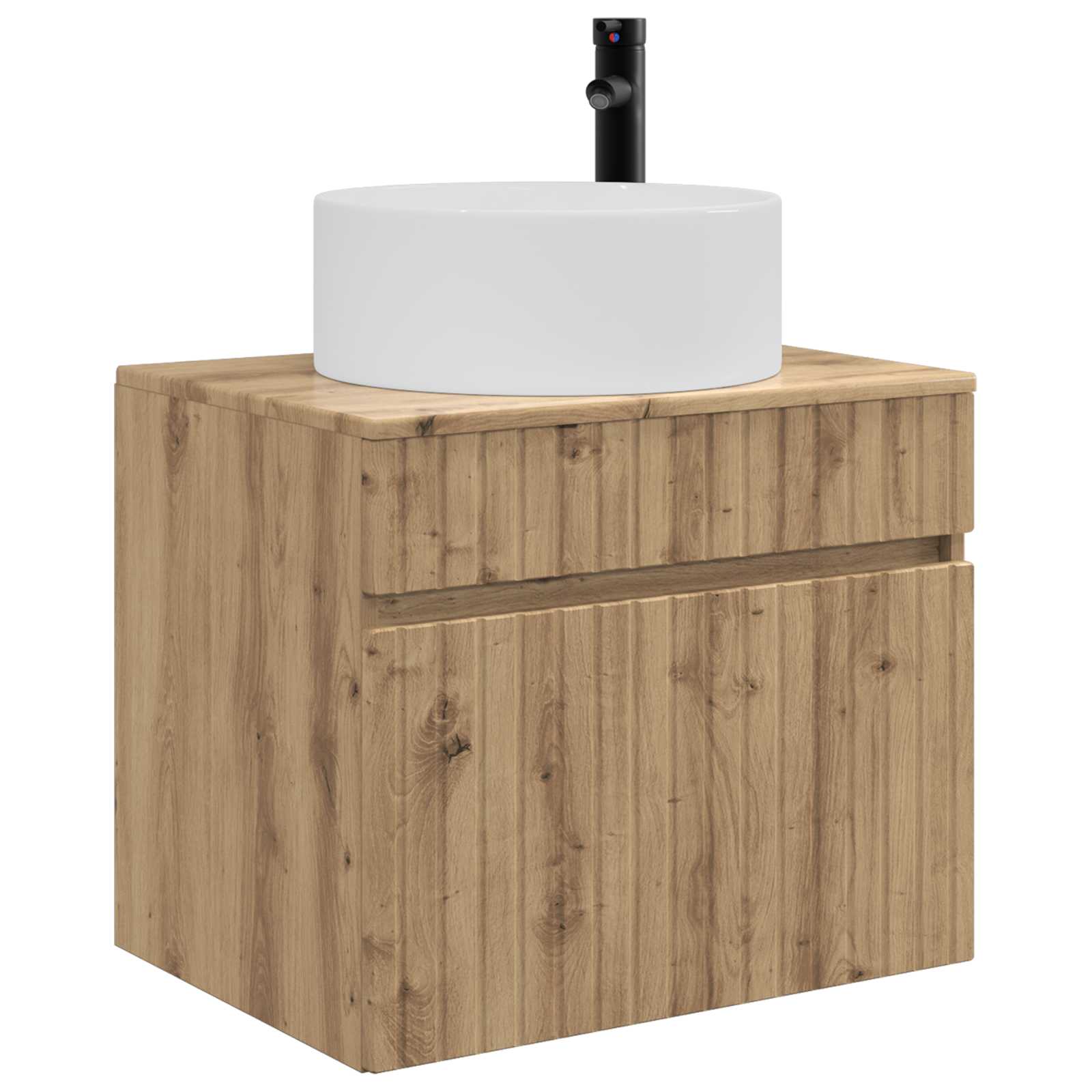 Wandmontierter Badezimmerschrank Artisan-Eiche