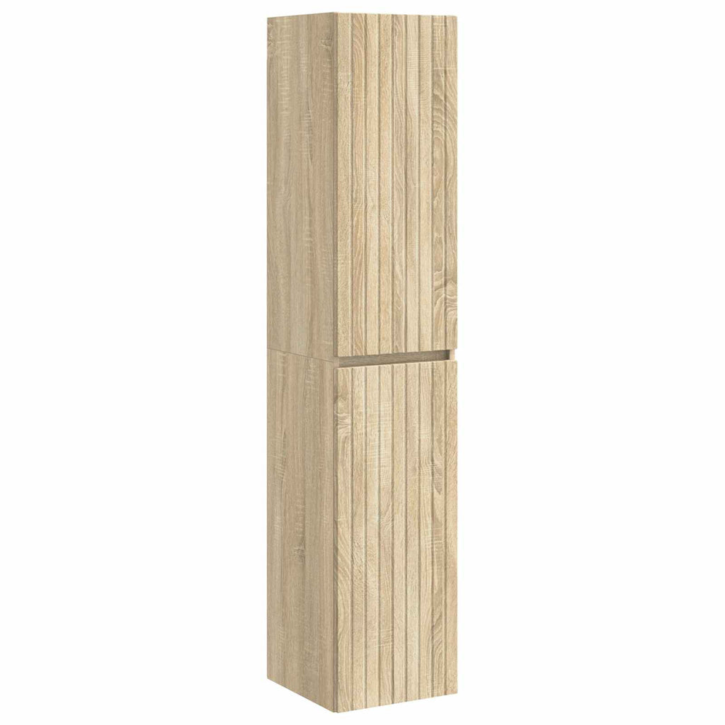 Wandmontierter Badezimmerschrank Sonoma-Eiche