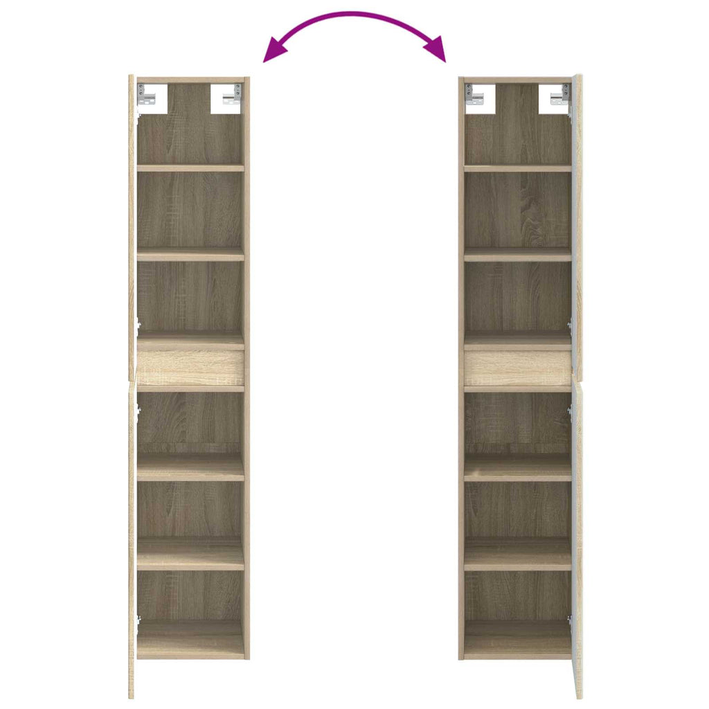 Wandmontierter Badezimmerschrank Sonoma-Eiche
