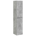 Wandmontierter Badezimmerschrank Betongrau 33 x 34,5 x 160 cm