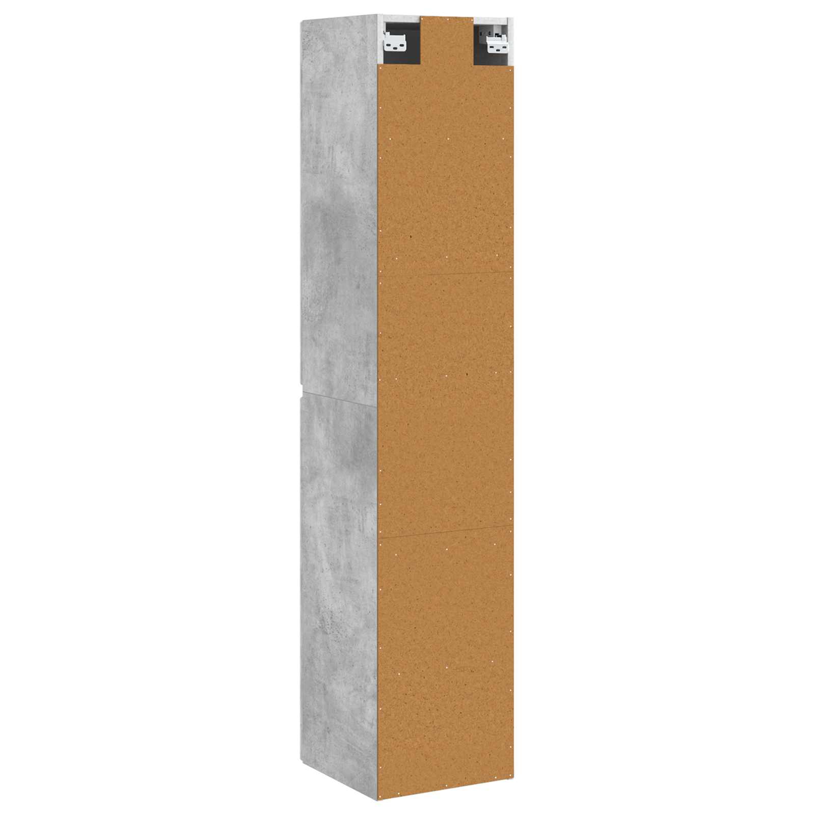Wandmontierter Badezimmerschrank Betongrau 33 x 34,5 x 160 cm