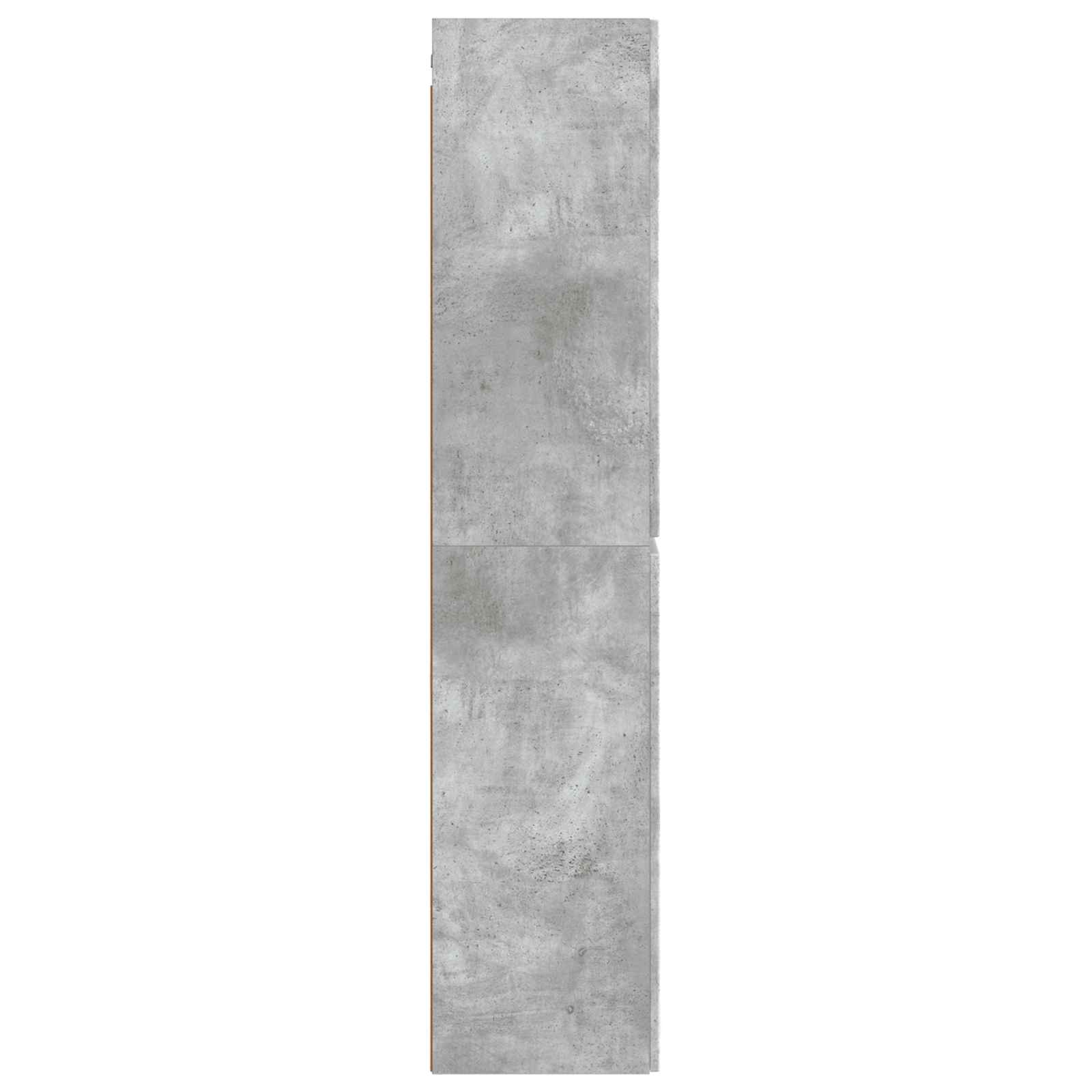 Wandmontierter Badezimmerschrank Betongrau 33 x 34,5 x 160 cm