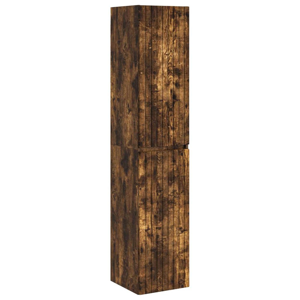 Wandmontierter Badezimmerschrank Geräucherte Eiche