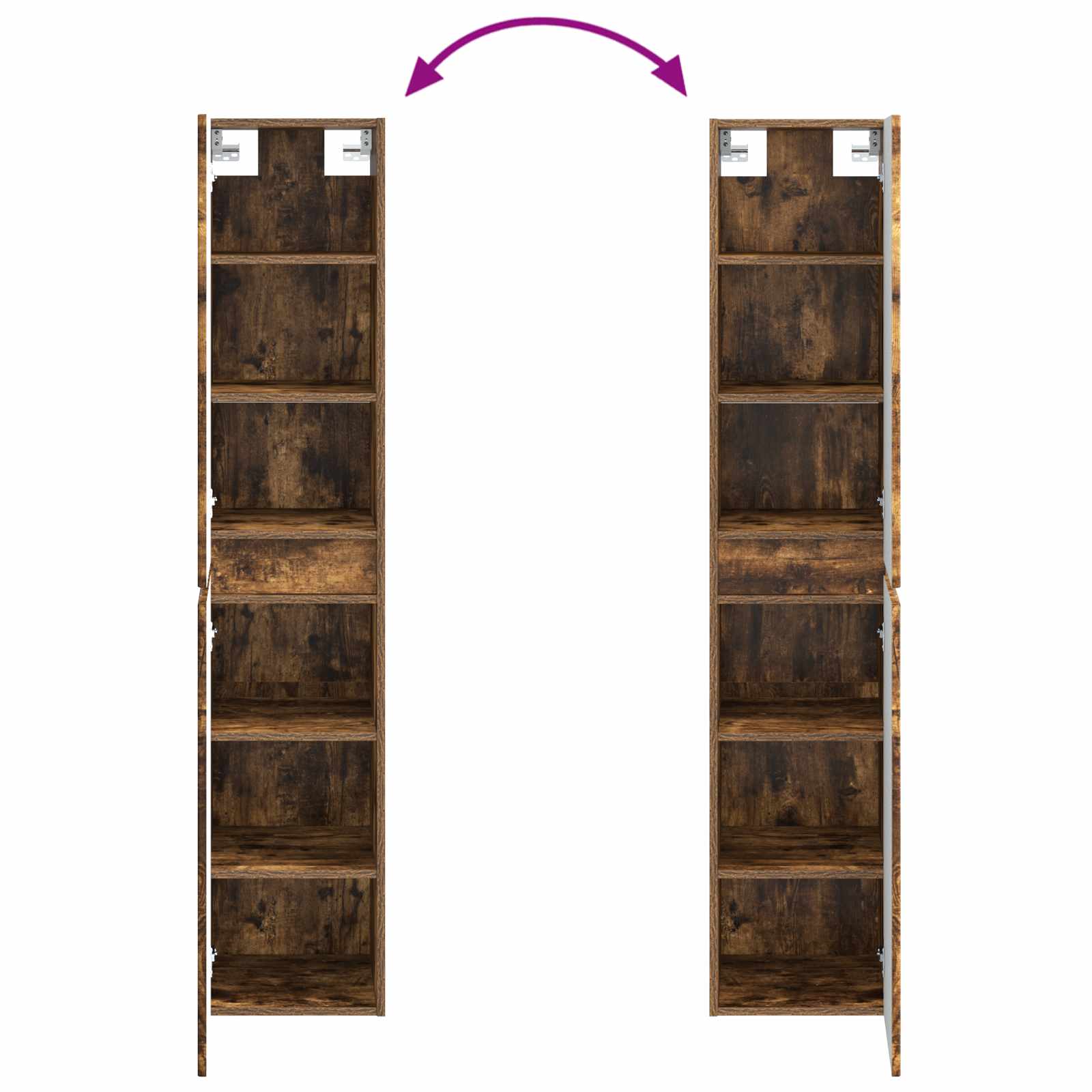 Wandmontierter Badezimmerschrank Geräucherte Eiche