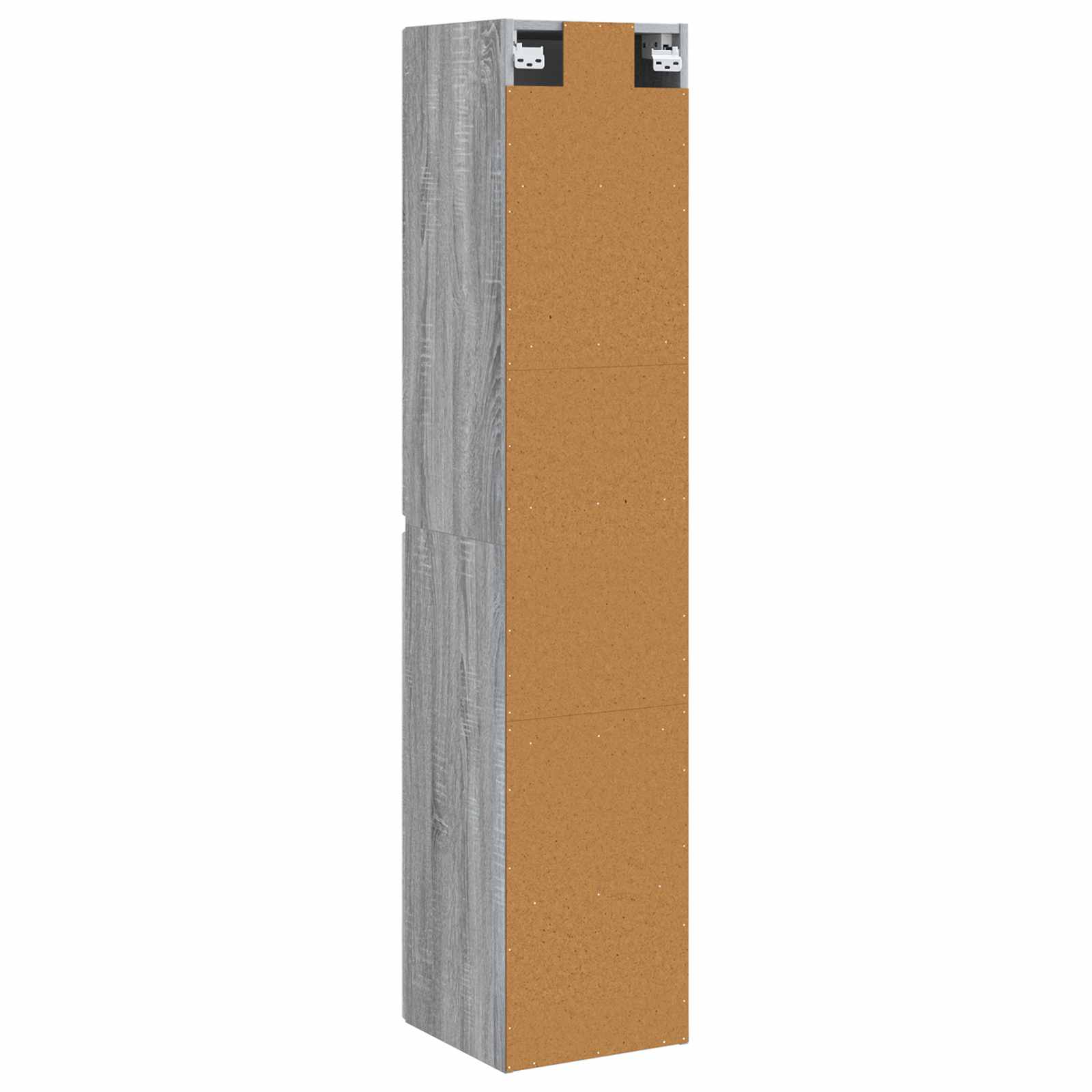 Wandmontierter Badezimmerschrank Grau Sonoma 33 x 34,5 x 160 cm