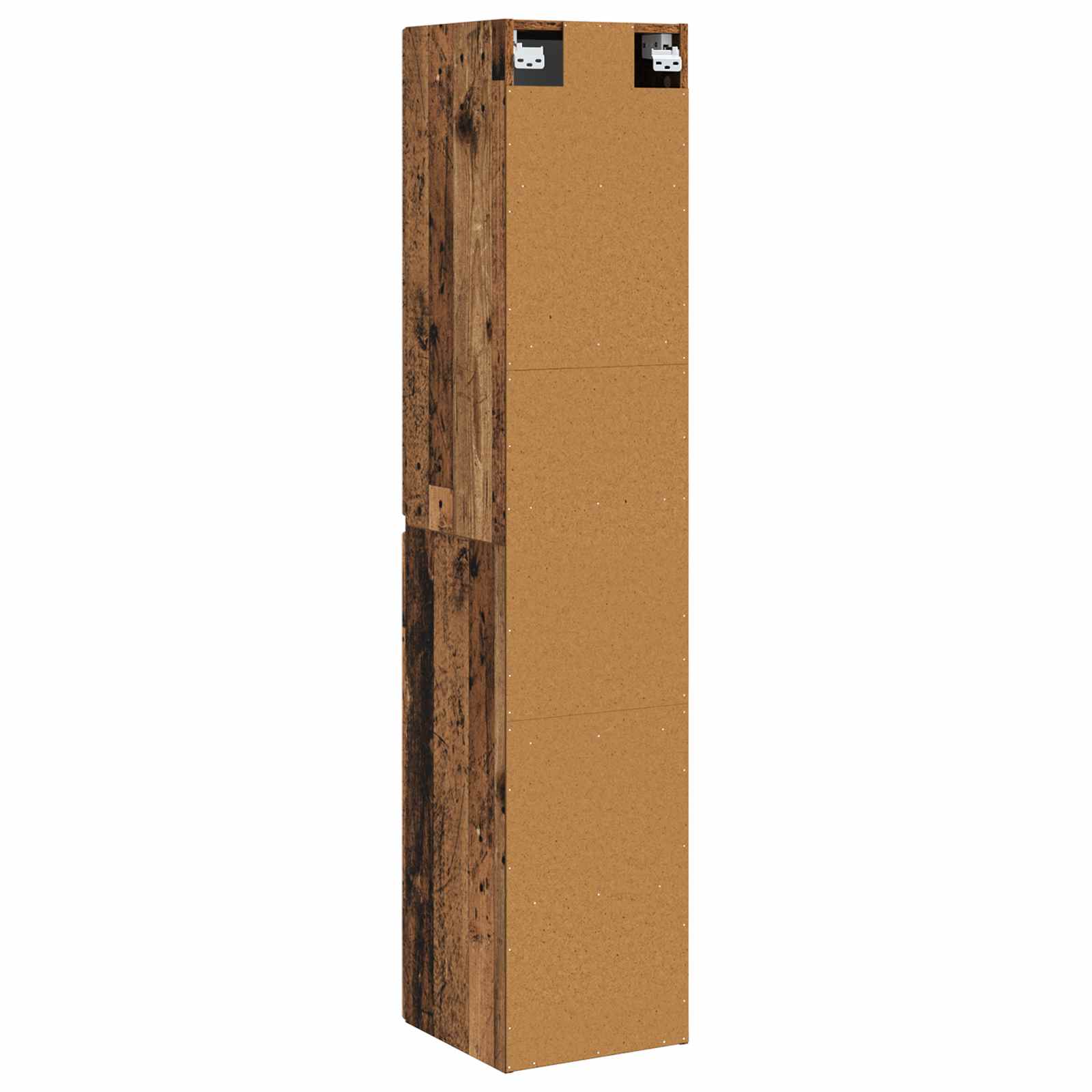 Wandmontierter Badezimmerschrank Altholz 33 x 34,5 x 160 cm