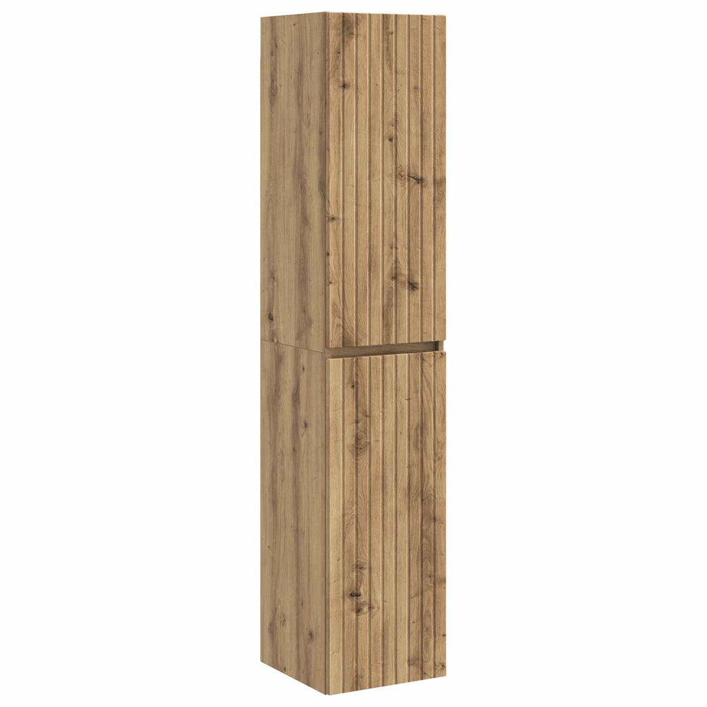 Wandmontierter Badezimmerschrank Artisan-Eiche