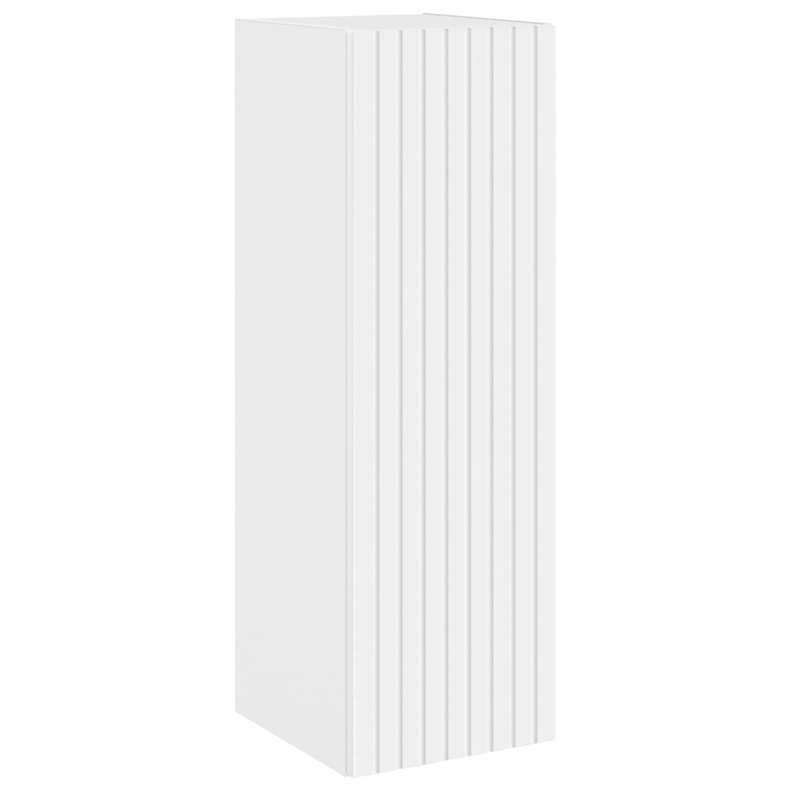 Wandmontierter Badezimmerschrank Weiß 33 x 34,5 x 100 cm
