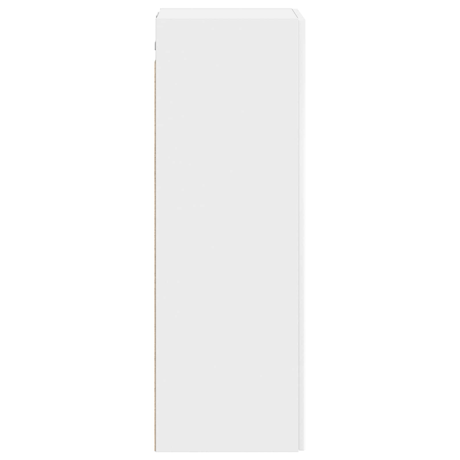 Wandmontierter Badezimmerschrank Weiß 33 x 34,5 x 100 cm