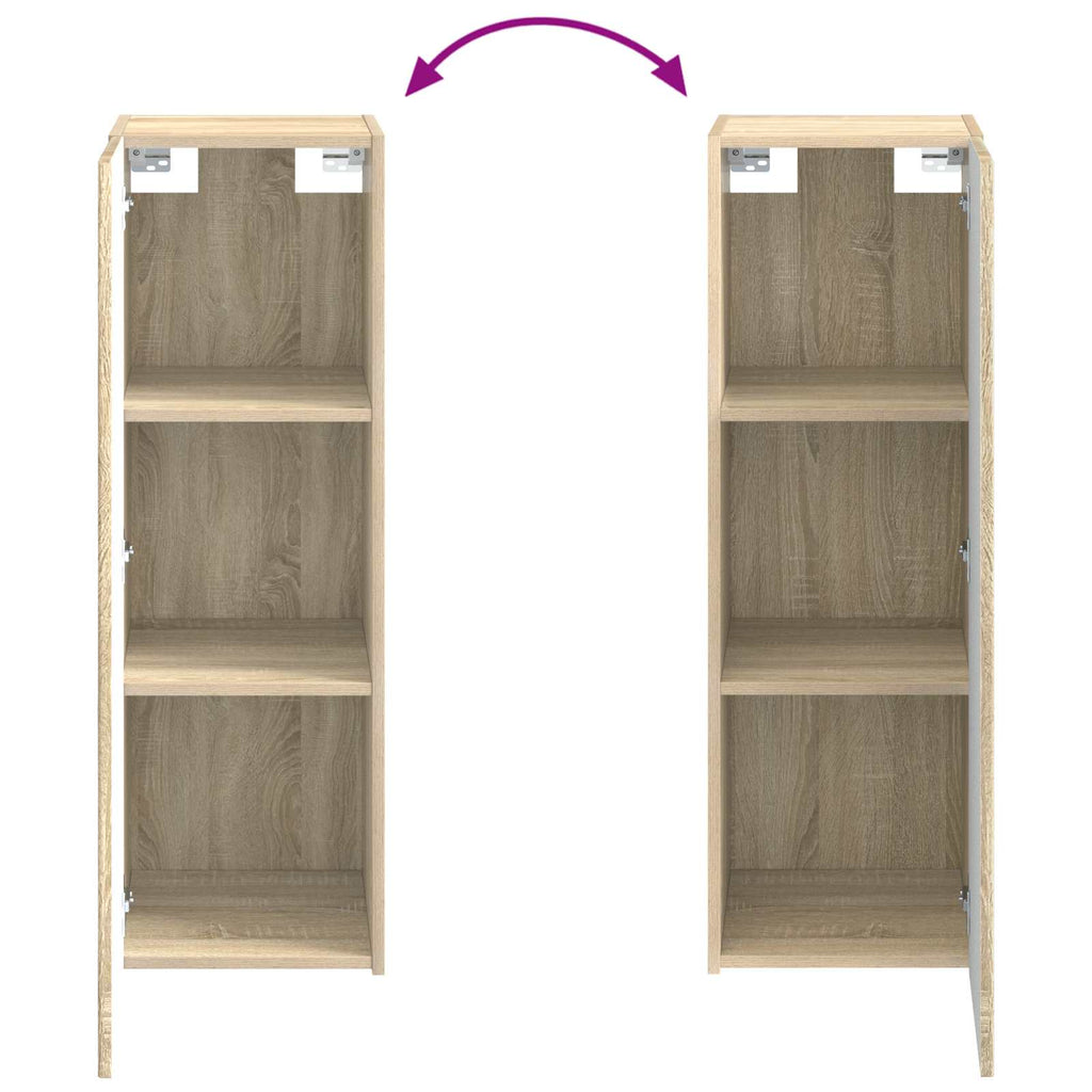 Wandmontierter Badezimmerschrank Sonoma-Eiche