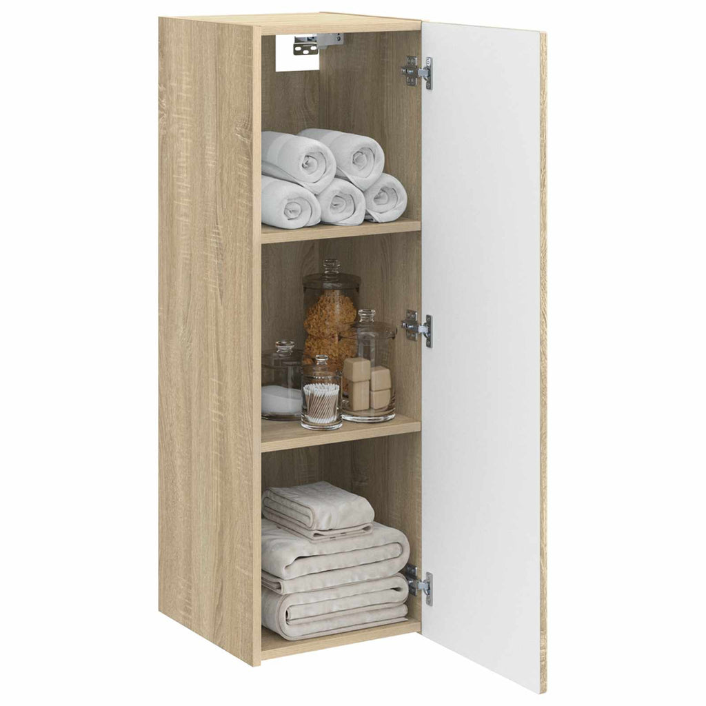 Wandmontierter Badezimmerschrank Sonoma-Eiche