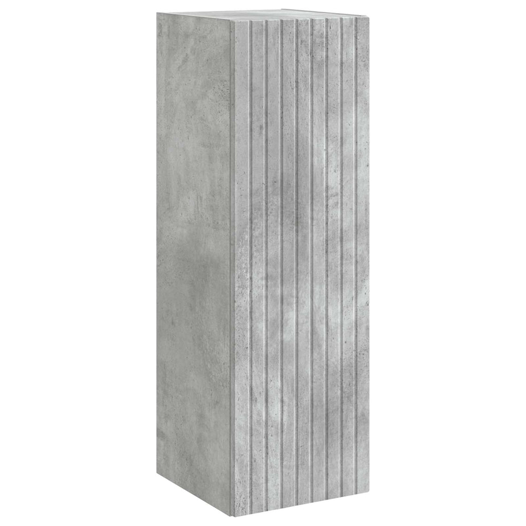 Wandmontierter Badezimmerschrank Betongrau 33 x 34,5 x 100 cm