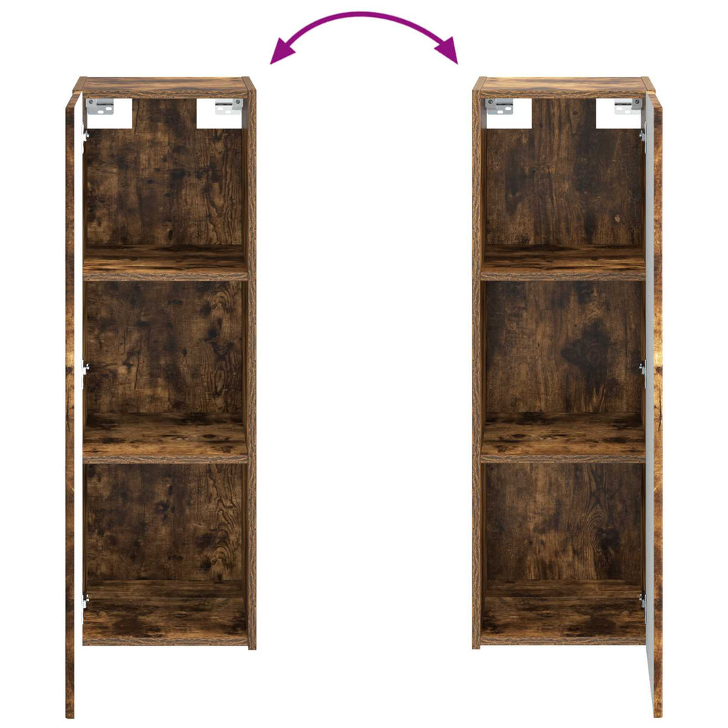 Wandmontierter Badezimmerschrank Geräucherte Eiche