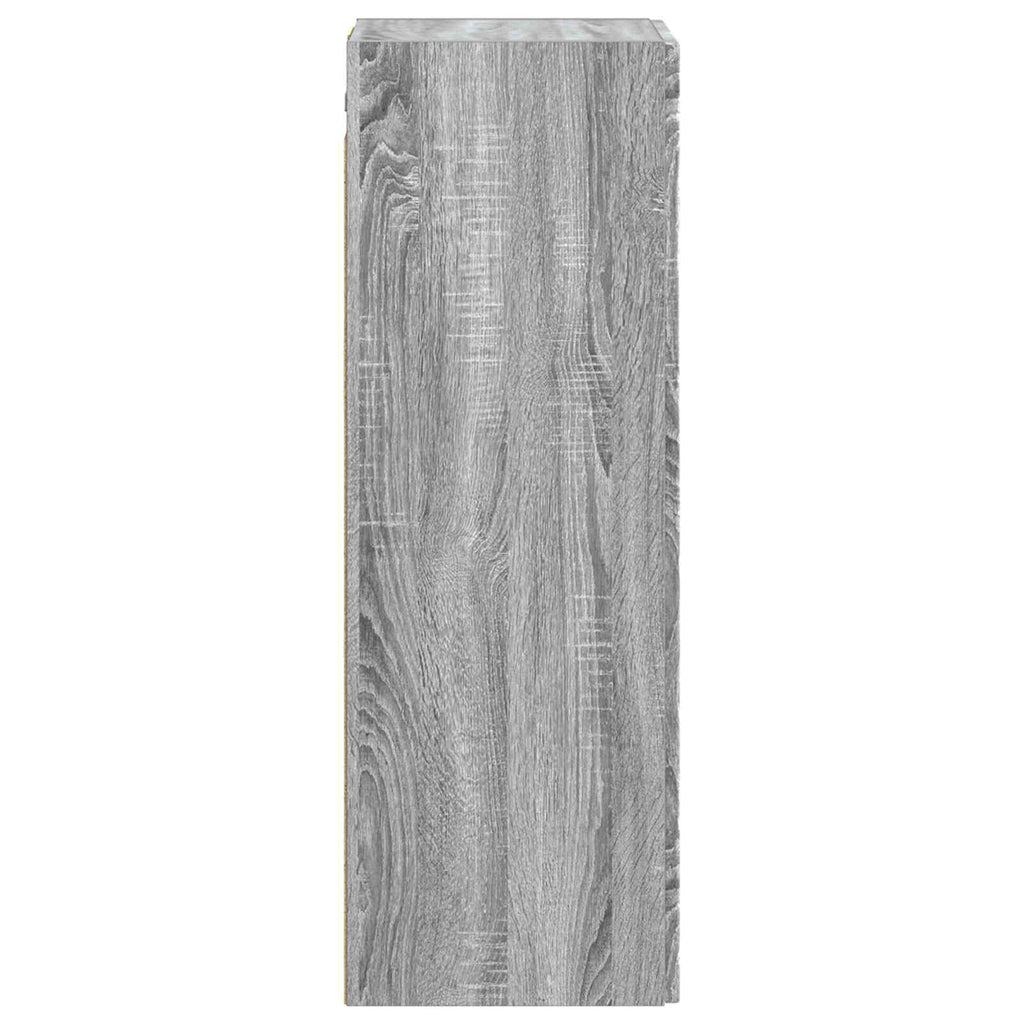 Wandmontierter Badezimmerschrank Grau Sonoma 33 x 34,5 x 100 cm