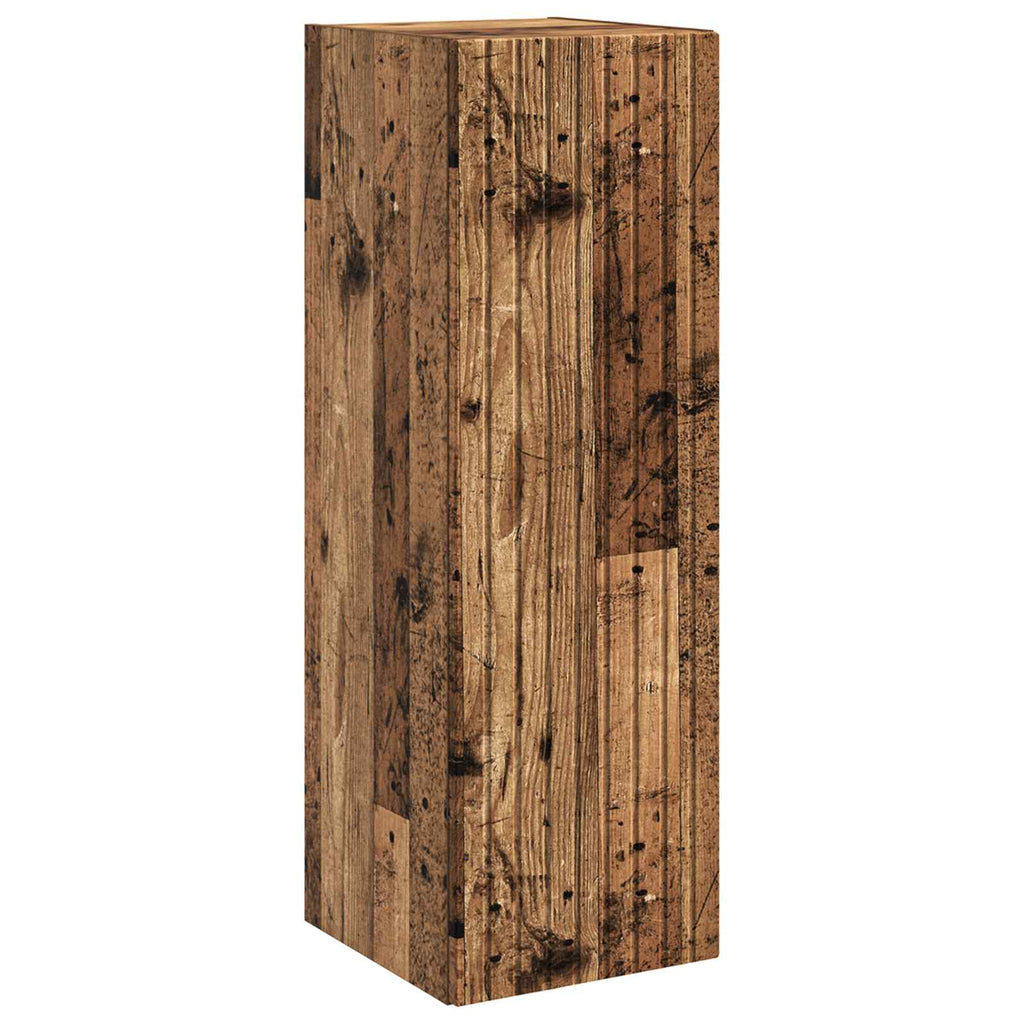 Wandmontierter Badezimmerschrank Altholz 33 x 34,5 x 100 cm