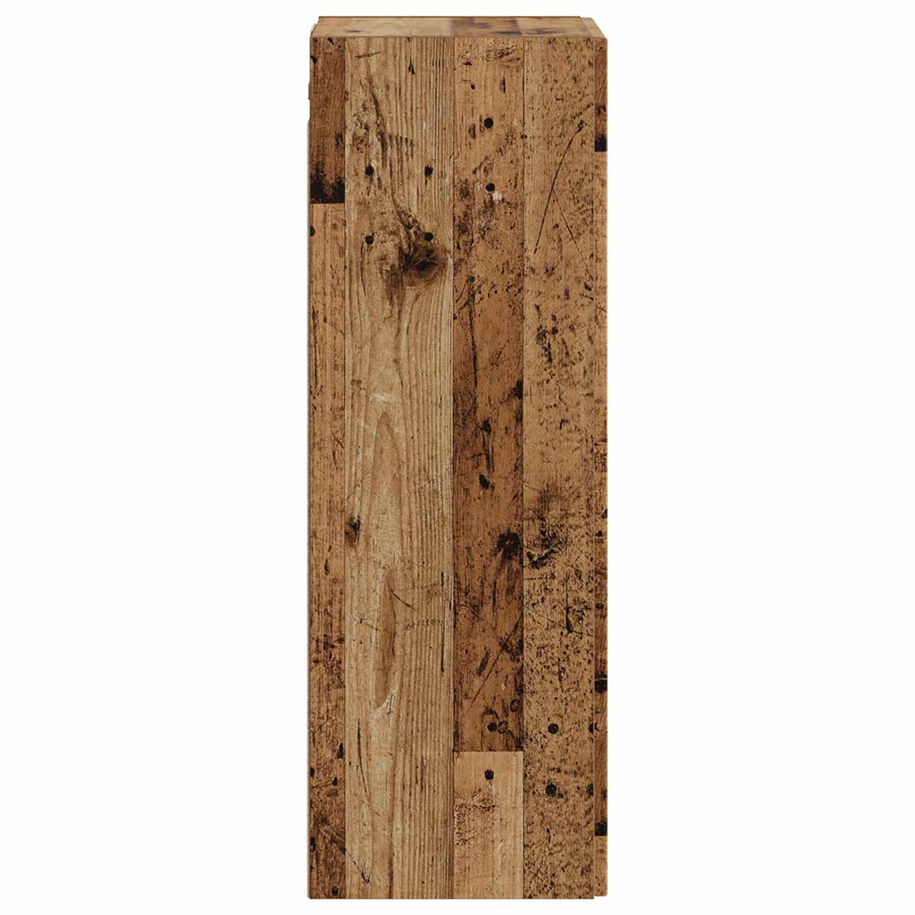 Wandmontierter Badezimmerschrank Altholz 33 x 34,5 x 100 cm