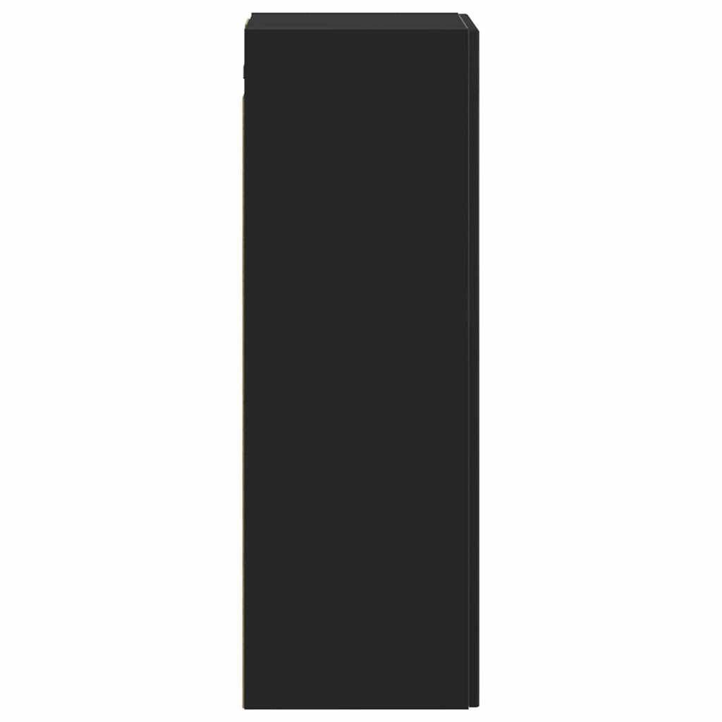 Wandmontierter Badezimmerschrank Schwarz 33 x 34,5 x 60 cm