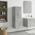 Wandmontierter Badezimmerschrank Betongrau 33 x 34,5 x 60 cm