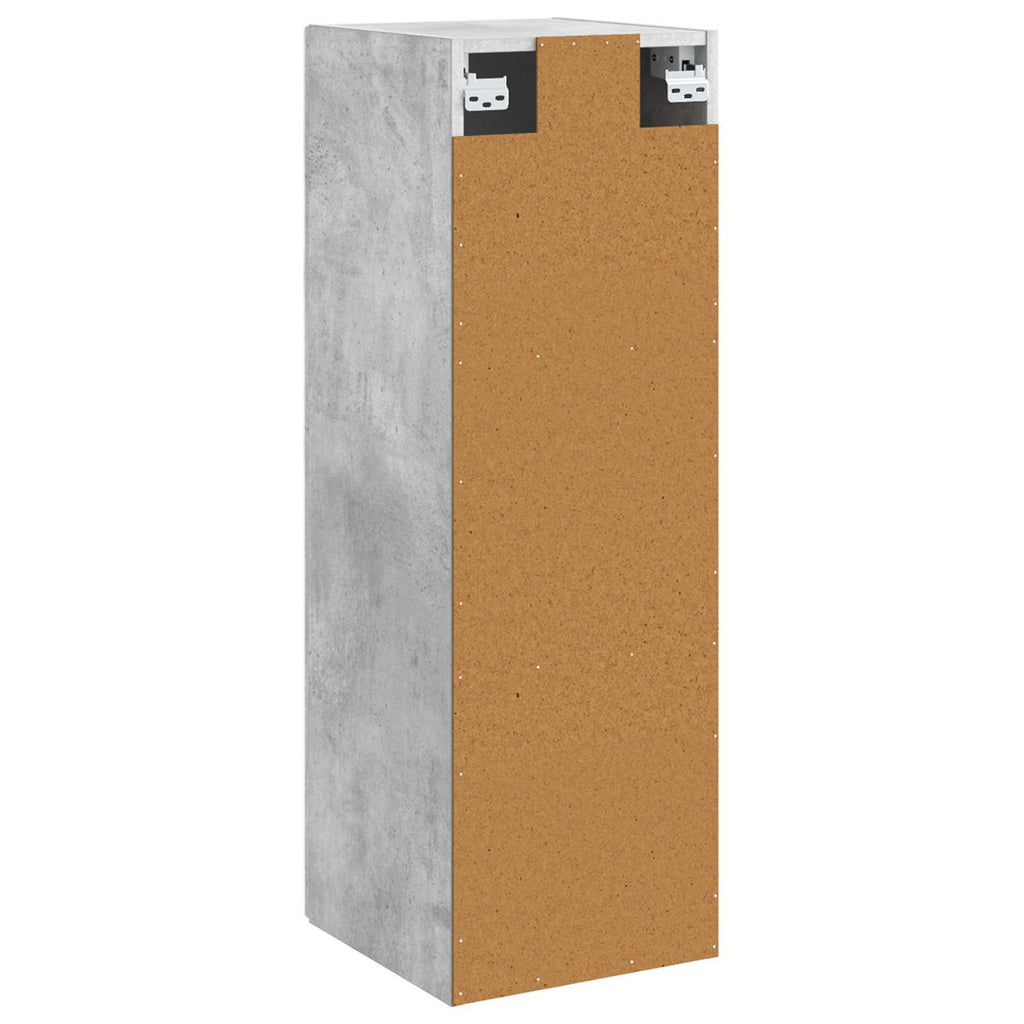 Wandmontierter Badezimmerschrank Betongrau 33 x 34,5 x 60 cm