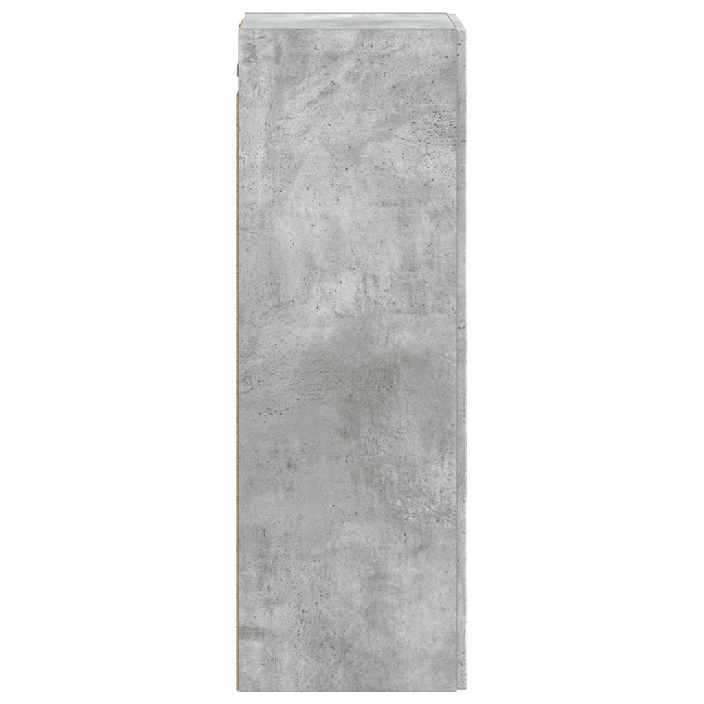 Wandmontierter Badezimmerschrank Betongrau 33 x 34,5 x 60 cm