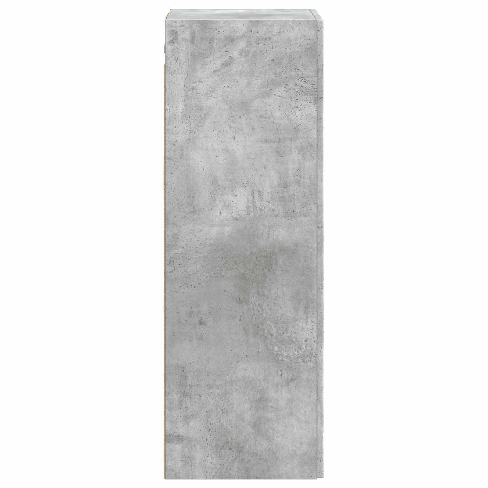 Wandmontierter Badezimmerschrank Betongrau 33 x 34,5 x 60 cm