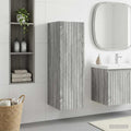 Wandmontierter Badezimmerschrank Grau Sonoma 33 x 34,5 x 60 cm