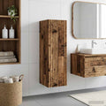 Wandmontierter Badezimmerschrank Altholz 33 x 34,5 x 60 cm