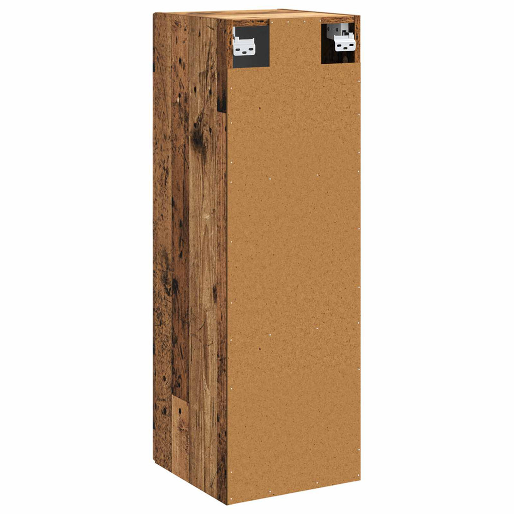 Wandmontierter Badezimmerschrank Altholz 33 x 34,5 x 60 cm