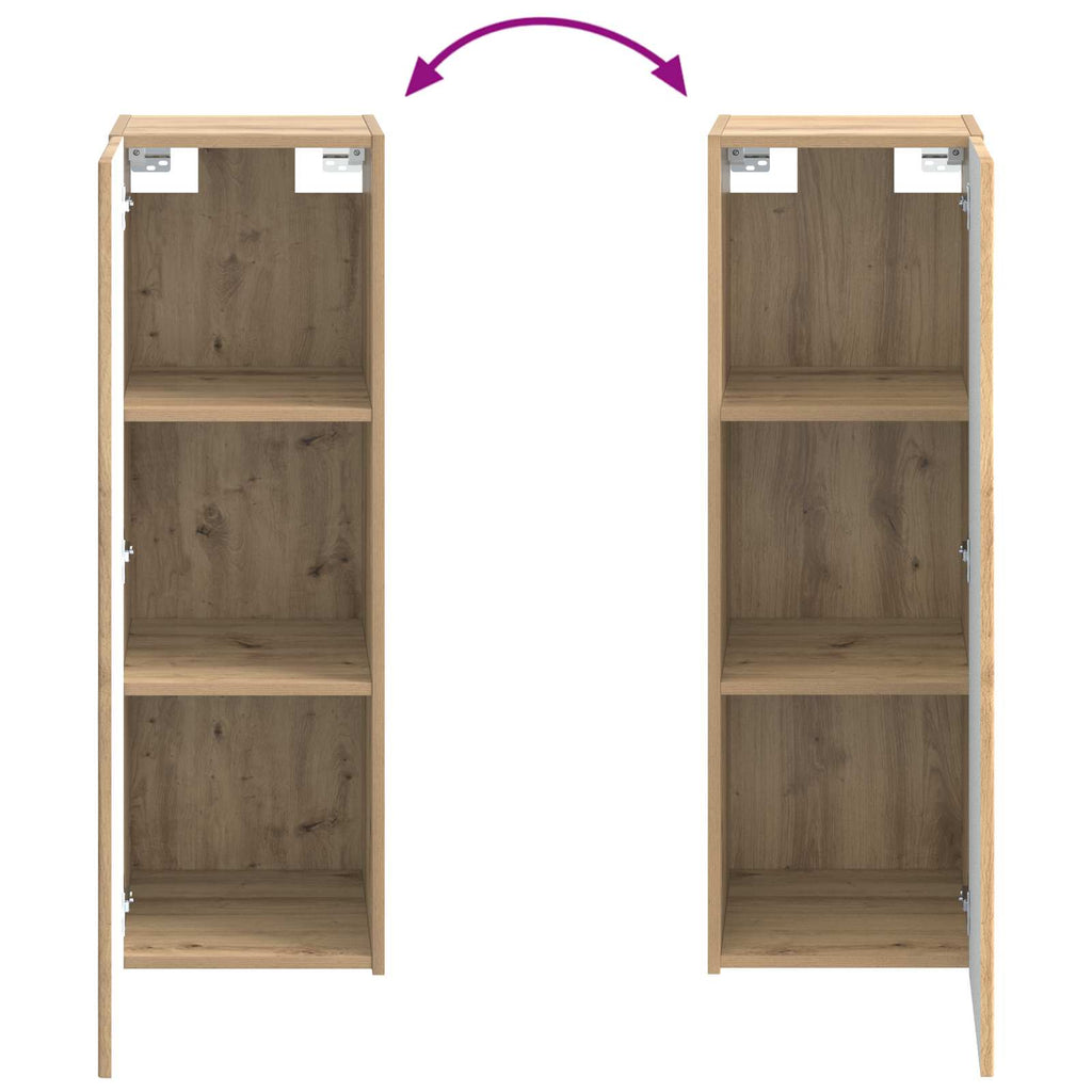 Wandmontierter Badezimmerschrank Artisan-Eiche