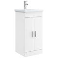 Badezimmerschrank mit Waschbecken Weiß 42 x 40 x 84,5 cm