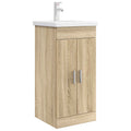 Badezimmerschrank mit Waschbecken Sonoma-Eiche